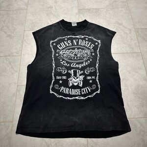 Guns N' Roses Black distressed Sleeveless Tank